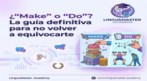 "Infografía sobre la diferencia entre make y do en inglés - Lingua Master Academy"